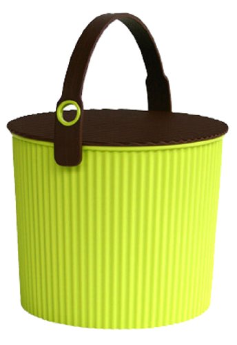 Yawata Kasei 223795 Omniutti Bucket with Lid, Green, S 223795 Sceltevie Omnioutil - color: Green, style: Size S: 2.8 gal (