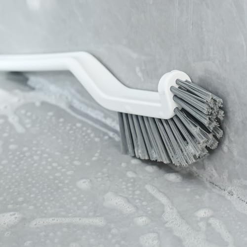 Multifunctional House Corner Gap Cleaning Brush Long Handle Angled Bristles Groove Brush Bathroom Kitchen Cleaning Tools 29cm