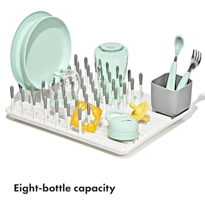 OXO Tot Baby Bottle Drying Rack, Gray, Newborn Essentials Must-Have