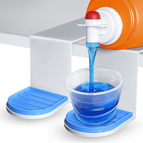 Simplation [2 Pack] Laundry Detergent Cup Holder, Detergent Drip Catcher (Upgraded Drip Tray), No More Mess or Leaks, Slide_Style - style: Slide Style