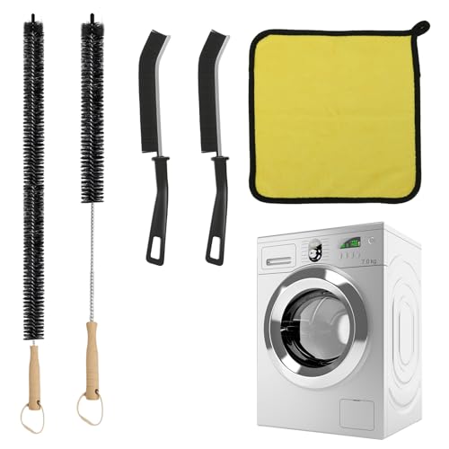 Dryer Vent Cleaner Kit 5 Pack for Fire Prevention-Home Essentials Long Flexible Dryer Vent Brush for Lint Trap-Multipurpose Household Cleaning Tools