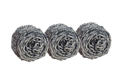 Scotch-Brite Stainless Steel Scrubbers, Ideal for Uncoated Cookware, 16 Scrubbers