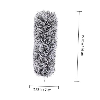 GARVALON 2.8m Extendable Microfiber Sweeping Duster for Car and Home Cleaning Flexible Dust Remover with Durable Fiber Bristles for Furniture Blinds Ceiling Fans and More