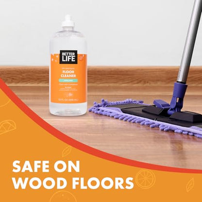 Better Life Floor Cleaner - Liquid Multipurpose Cleaner for Wood, Tile, Laminate, Vinyl, Bamboo - Hardwood Floor Cleaner for Mopping - Citrus Mint, 32 Fl Oz (Pack of 2) - size: 32 Fl Oz (Pack of 2)