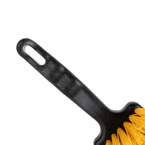 Restaurantware-Clean Tek Professional 10.24 Inch Utility Brush, 1 Heavy-Duty Scrub Brush - Plastic Bristles, Ergonomic Handle, Black Plastic Cleaning Scrub, Ideal for Indoor and Outdoor Cleaning - size: 10 1/4"