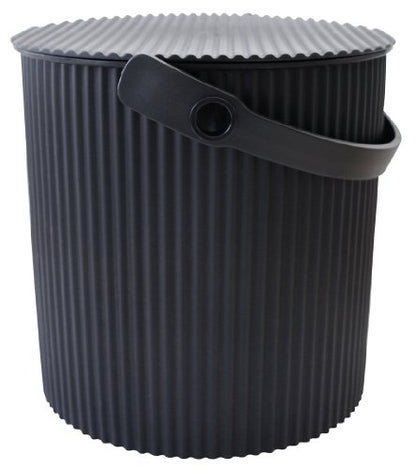 Yawata Kasei 228813 Omniutti Bucket with Lid, Black, L 3.2 gal (10 L) Sceltevie omnioutil Neutral - color: Black, style: Size L: 3.8 gal (10