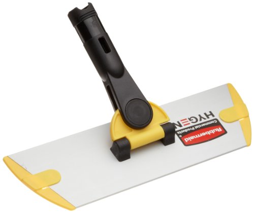 Rubbermaid Commercial Products HYGEN Microfiber Quick-Connect Mop Frame 11 inch Silver for Janitorial/Professional/Industrial Cleaners for Heavy-Duty Floor Cleaning/Mopping/Dusting - size: 11-Inch (Silver)