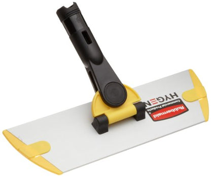 Rubbermaid Commercial Products HYGEN Microfiber Quick-Connect Mop Frame 11 inch Silver for Janitorial/Professional/Industrial Cleaners for Heavy-Duty Floor Cleaning/Mopping/Dusting - size: 11-Inch (Silver)