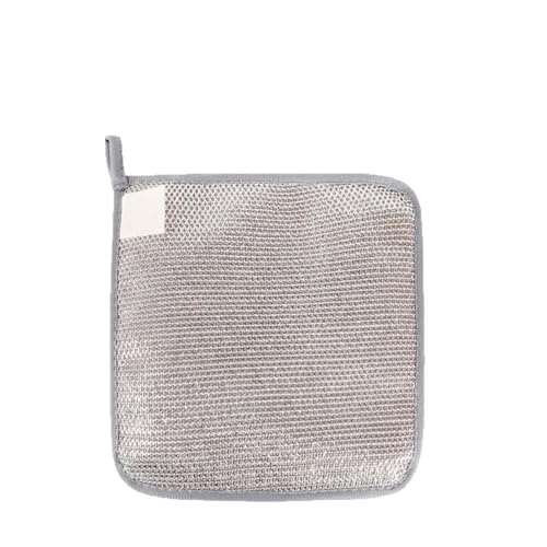 Upgraded 2025 Metal Scrub Sponges – 3-Layer Non-Scratch Dish Cloths with Diamond Weave | Reusable Stainless Steel Mesh Scrubber for Pots, Pans, Dishes, Stove & Kitchen Cleaning (5)