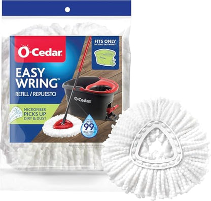 O-Cedar EasyWring Spin Mop Head Refill (Pack of 2) - size: 2 - Pack, style: EasyWring