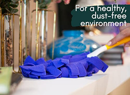 Xanitize Fleece Refills for Swiffer Hand Duster - Reusable, Dry Duster - 5-Pack Rainbow (Jewel) - color: Jewel