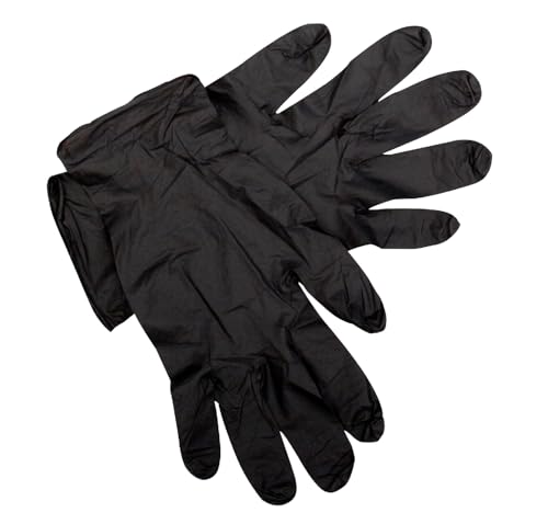 houshold purpose gloves Non Sterile Gloves 100 Pcs. Multipurpose(Medium-black)