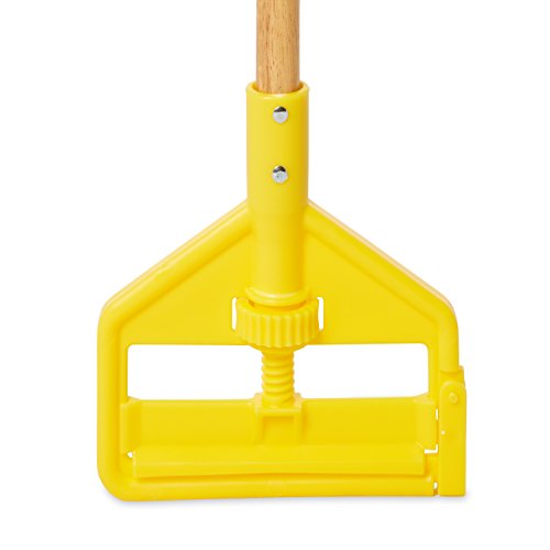 Rubbermaid Commercial Products Invader 54" Wood Wet Mop Handle, Natural, for Professional/Industrial Floor Cleaning, Compatible with 1" Headband Mops for House/Offices/Commercial Environments