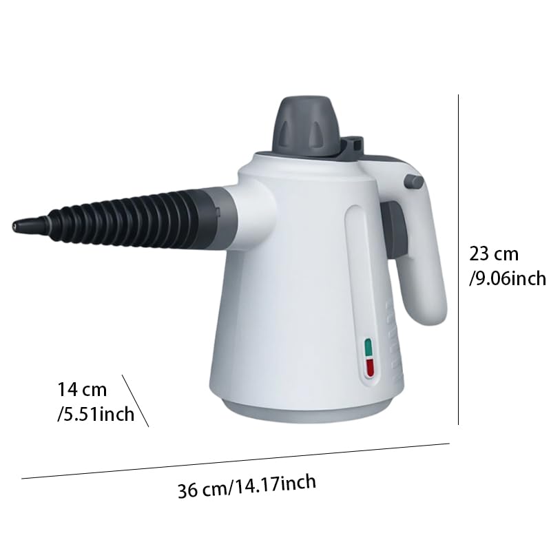 Handheld Steam Cleaner with 14 Accessories, High-Pressure Multi-Surface Steam Cleaner for Grout, Tile, Floors, Kitchen, Bathroom, Upholstery, and Car Detailing
