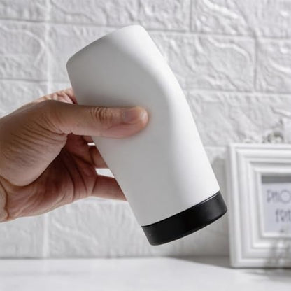 Dish Soap Dispenser for Kitchen, Silicone Squeeze Bottle for Dish Detergent (White) - color: White