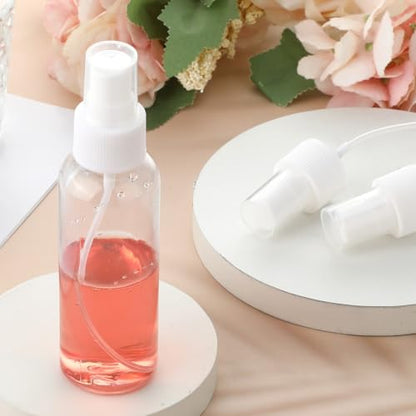 Salbsever 4 Pack Spray Bottle Top, Spray Bottle Nozzle Sprayer Tops Replacement Pump Plastic for Essential Oil Bottles, White