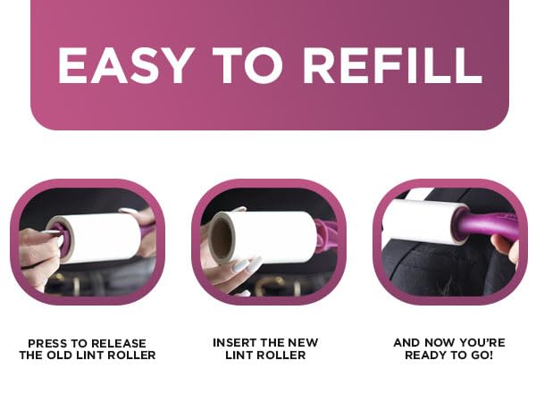 Refill for Metkix Lint Rollers 4 Pack (Total 400 Sheets) - size: 4 Refills (Total 400 Sheets)