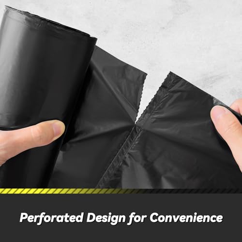 100 Count 55-60 Gallon Trash Bags, Sturdy & Tear-Resistant Commercial Can Liners 55 Gallon, Large Garbage Bags, Large Black Trash Bags for Commercial, Lawn and Leaf Bags - style: 55-60 Gallon - 100 Count