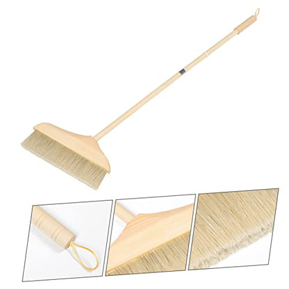 Outanaya Long Handle Soft Bristle Broom for Home Rv Cleaning Lightweight Detachable Design for Indoor Floors Carpets and Reach Corners