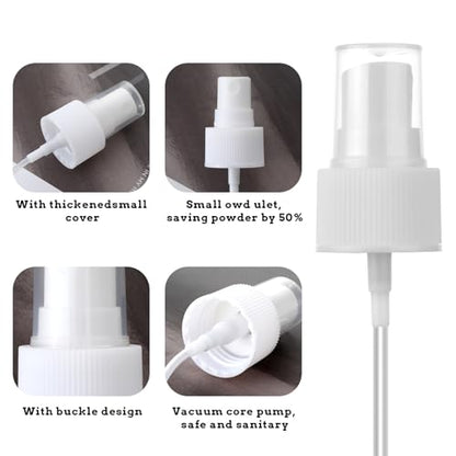 Salbsever 4 Pack Spray Bottle Top, Spray Bottle Nozzle Sprayer Tops Replacement Pump Plastic for Essential Oil Bottles, White