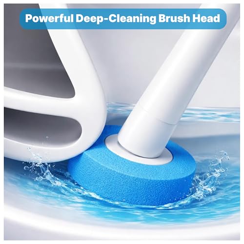 CiLoN 30 Pack Auto-Open Lid Disposable Toilet Bowl Brush & Holder System | Wall-Mounted Disposable Toilet Cleaning Set For Touch-Free Space-Saving Hygienic Modern Bathrooms (Starter Kit + 30 Sponge) - size: Starter Kit + 30pcs Refill Heads