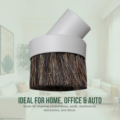 Selgo Universal Vacuum Cleaner Dusting Brush with Horse Hair Bristles, White (Dust Brush), Pack of 10 - size: Dust Brush