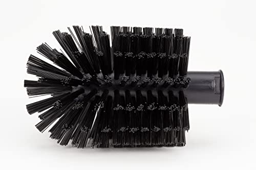 SPARTA Multi-Purpose Valve Brush Pipe Brush, Round Brush with Polyester Bristles, Color Coded for Commercial Cleaning, Kitchen, Restaurant, Bathroom, Plastic, 7.1 X 4 X 7.1 Inches, Black