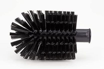 SPARTA Multi-Purpose Valve Brush Pipe Brush, Round Brush with Polyester Bristles, Color Coded for Commercial Cleaning, Kitchen, Restaurant, Bathroom, Plastic, 7.1 X 4 X 7.1 Inches, Black