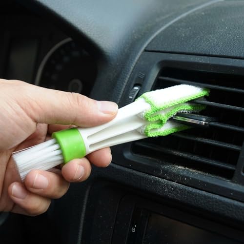 3 Pcs Blind Cleaner Washable Window Blind Cleaner Duster Tool – Window Blinds Duster Brush with Microfiber Sleeves, Easy Dust Removal Tool for Blinds, Vents & Fans, Reusable Home Cleaning Accessory