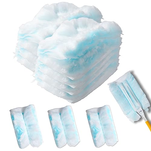 Duster Refills,Static Dust Removal Brush Disposable Replacement Head Compatible with Swiffer Duster Refills for Electronics, Furniture, Blinds, Ceiling Fans (Blue, 30 PCS) - color: Blue, size: 30 Refills