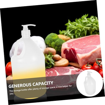 PartyKindom Large Capacity Plastic Bottle Pump Reusable Liquid Dispenser Laundry Detergent Bottle Empty Container