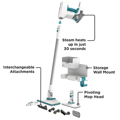 BLACK+DECKER Steamer, 7 Attachments for Multipurpose Cleaning, Includes Storage Wall Mount (BHSM15FX10) - style: Steam Matrix w/ 7 Attachments