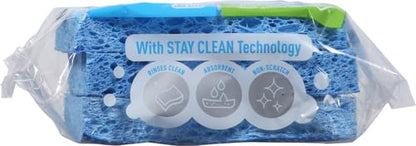 Scotch-Brite Scrub Dots Non-Scratch Scrub Sponge, Rinses Clean, for Washing Dishes and Cleaning Kitchen, 3 Scrub Sponges (Pack of 2) - size: 3 Sponges (Pack of 2)