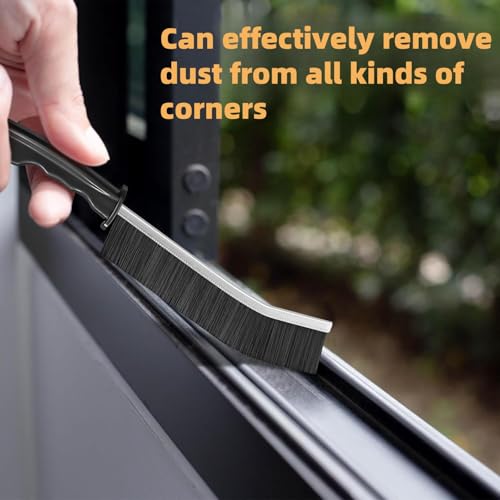 Hard Bristle Crevice Cleaning Brush - 6Pcs Multifunctional Gap Cleaning Brush to Clean Narrow Spaces, Corner Cleaning Brush for Bathroom Kitchen Shower Window Grout Tile
