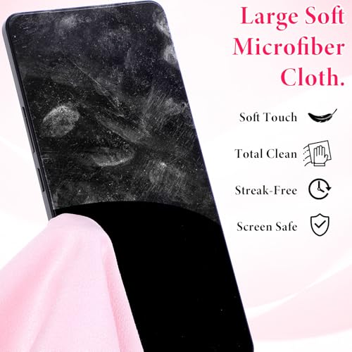 Sibba 20Pcs Cell Phone Cleaning Kit, Anti-Clogging Mini Brushes with Large Brush Cleaning Cloth Nylon Charging Port Cleaner Kit for USB-C Charging Port, Phone Speaker, Earbuds Tools