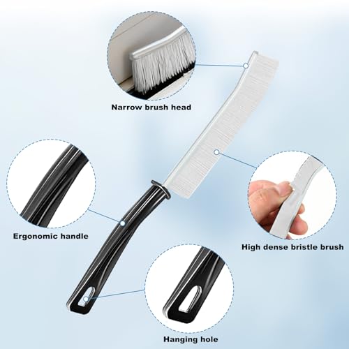 Crevice Cleaning Brush 5 Set-Narrow Gap Cleaning Brushes for Window, Bathroom, Kitchen, and Small Room, Hard-to-Reach Areas(Mix) - color: Mix