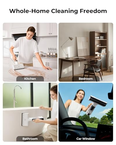 HIZERO H100 Cordless Handheld Spot Cleaner for Counters, Glass, Desks & Windows, Helps Leave a Streak-Free Finish