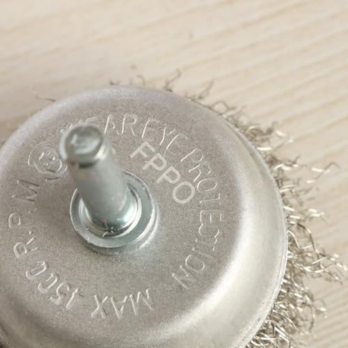 FPPO 7PCS Stainless Steel Wire Wheel Brush, Coarse Crimped Cup Brush and End Brush Kit,Wire Brushes for Use in Machines