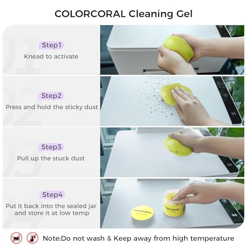 16.8oz Cleaning Gel for Keyboard Detailing Putty Car Vent Cleaner Goo Cleaning Putty Gel Auto Detailing Tools Car Interior Cleaner Dust Cleaning Mud for Cars Dust Cleaner Slime Keyboard Cleaner Gel