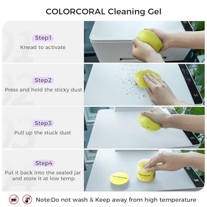 16.8oz Cleaning Gel for Keyboard Detailing Putty Car Vent Cleaner Goo Cleaning Putty Gel Auto Detailing Tools Car Interior Cleaner Dust Cleaning Mud for Cars Dust Cleaner Slime Keyboard Cleaner Gel