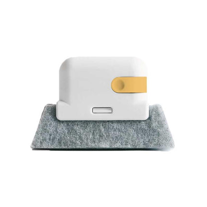 Window Sill Sliding Door Track Gap Cleaning Brush Handheld Cleaning Tool (Yellow) - color: Yellow