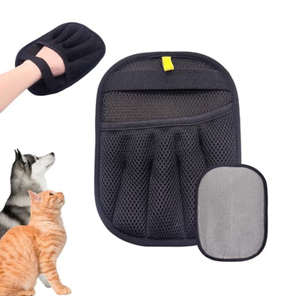 Pet Hair Remover Electrostatic Gloves,Pet Hair Removal for Cats & Dogs, Cat Grooming Gloves，Pet Hair Fur Removal Mitt, Cleanup for Furniture, Clothing, and Upholstery,Reusable, Quick & Easy Cleaning - color: 1pcs