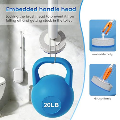 JUDRDO Disposable Toilet Brush,Toilet Bowl Cleaner,Wall Mounted Toilet Bowl Brush with 36 Refills for Deep Toilet Cleaning,Toilet Brush and Holder Set for Hygienic Bathroom Maintenance - size: 1 Brush+36 Refills