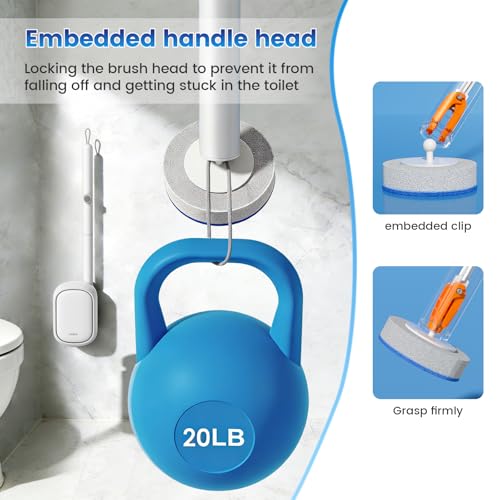JUDRDO Toilet Wand Refills,Toilet Refill Pads, Disposable Toilet Brush Heads for Toilet and Bathroom Cleaning - size: 36 Refills(Without handle)