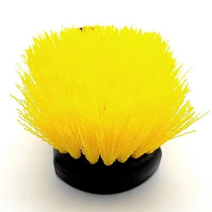8" Utility Scrub Brush, Plastic Handle, Nylon Bristles, Heavy Duty Cleaning Brush for Outdoor, Wheels and Tire