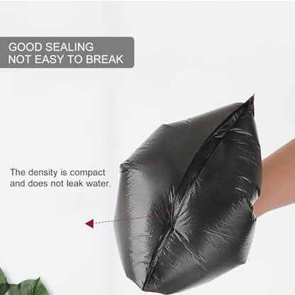 0.5 Gal Trash Bags,Mini Strong Garbage Bags for Mini Desktop Trash Can,300 Counts,with Handle,Black