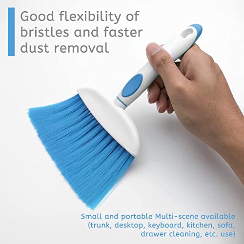 Small Broom and Dustpan Set, Small Dustpan and Brush Set, Mini Dust pan and Brush, Hand Broom and dust pan, Mini dustpans are Ideal for Cleaning Little Areas Like desks, Kitchens, pet Rooms. (3 Set) - size: 3pcs