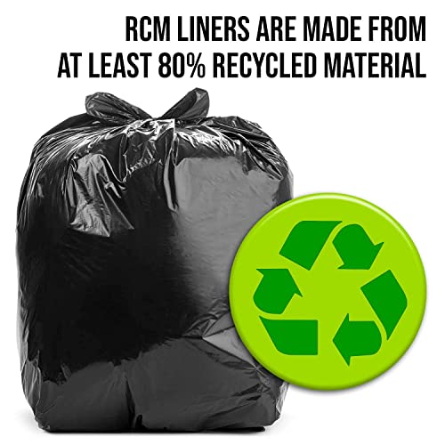 Aluf Plastics - 3 Ply Trash Bag, 20-30 Gallon, 1.25 Mil (eq), 30"x36", Black, 400 Count (20 Rolls of 20) - style: 20-30 Gal, 1.25 Mil Equiv, 400 Count
