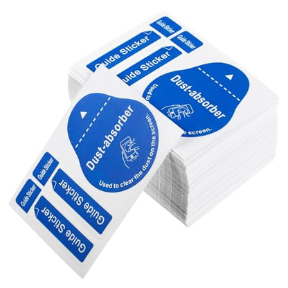 Uonlytech 200pcs LCD Screen Cleaning Stickers Film Dust Removal Stickers Dust Removal Tool Phone Screen Paper Decals Cleaning Phone Tool for Home Use - color: Blue, size: 6X4.3CM