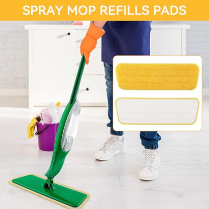 8 Pack Spray Mop Refills Compatible for Libman Freedom Spray Mop, Reusable & Washable 16in Microfiber Floor Cleaning Mop Pads for Spray Mop - color: 6 Pack